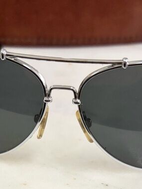 D&G Cream and Light Gray Sunglasses Case